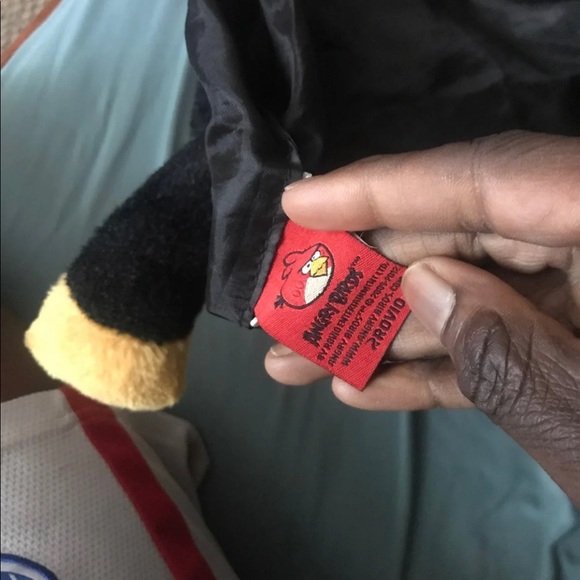 Angry Birds The Bomb Bird Plush Backpack With Secret Zipper Pocket - Picture 4 of 4